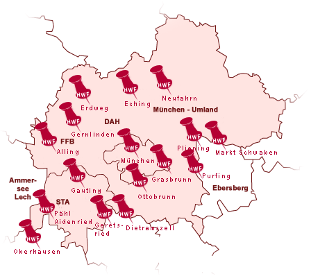 Hier gibt es Mitarbeiterinnen des HWF München-Starnberg