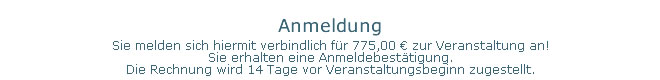 Ihre  Anmeldung