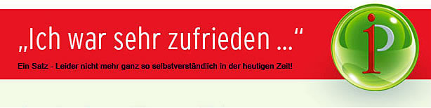 Ich war sehr zufrieden
