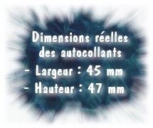Dimensions r&eacute;elles des autocollants de plaques auto