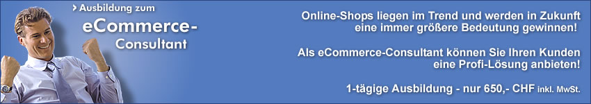 Ausbildung zum eCommerce-Consultant
mit eingetragenem und gesch�tzten
Worldsoft Zertifikat