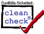 Cleancheck - Qualit&auml;ts-Sicherheit