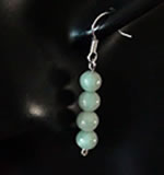 Hogen. Boucles d'oreilles en jade. Jade-France