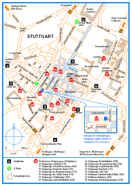 Anfahrt Victoria Haus Stuttgart
