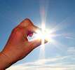 Sonne im Griff