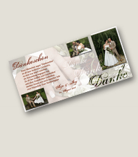 Dankekarten Hochzeit