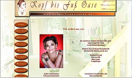 Beispielseite Anke - Friseursalon