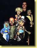 Silvia und Stefan mit  Puppen