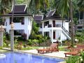 Bhumiyama Beach Resort. hotel building, swimming pool