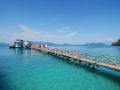 Koh Wai Island, wooden bridge 
