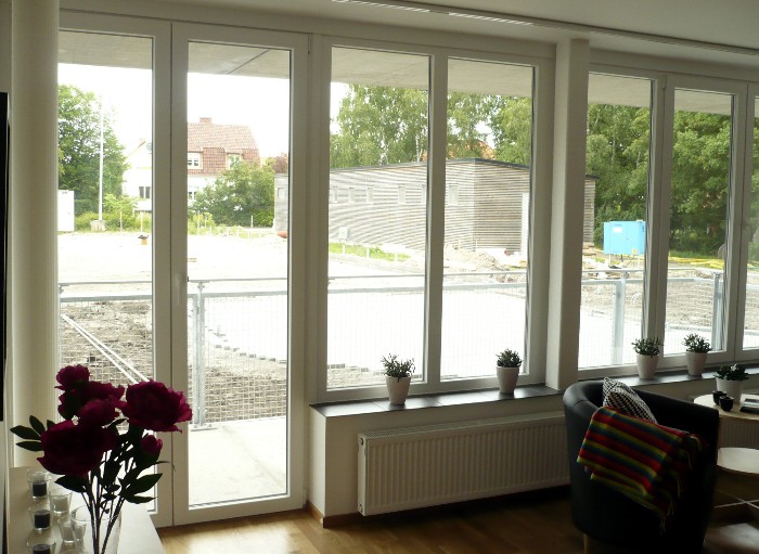 Fensterfront von innen