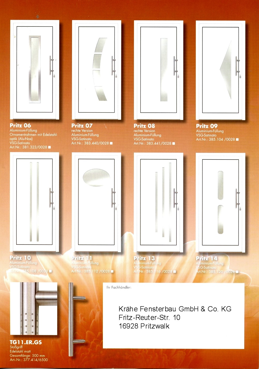 Prospekt AluminiumTueren