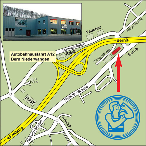 Maschinencenter Krebs AG - Lageplan