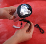 Kurbeltaschenlampe