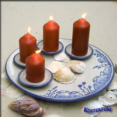 Weihnachtsteller - Lampen und Leuchter - T&ouml;pferei K&uuml;stent&ouml;ne