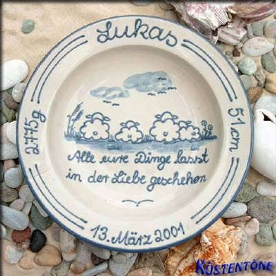 Taufteller - Töpferei Küstentöne