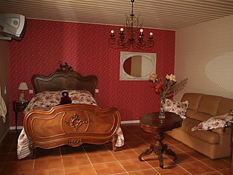 Chambre d'hote La Pastorale, dans la maison d'hotes de charme de La Gentilhommière de Normandie située à Sainte Barbe sur gaillon dans l'Eure en Haute-Normandie, proche de Giverny, Lyons la Foret, Pacy sur Eure, Gaillon, Vernon, Louviers, Evreux