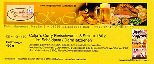 Currywurst-Label