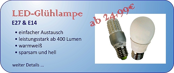LED-Gl&uuml;hlampe E27