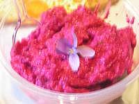 mousse de betterave à la violette