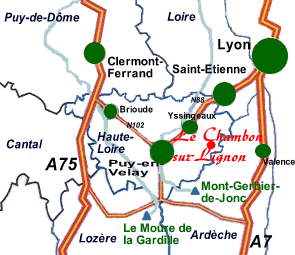 plan Chambon sur Lignon