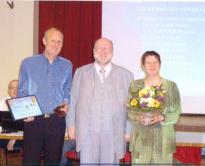 remise de la m�daille par Monsieur RUMPLER