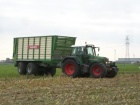 Fendt 820 mit Bergmann Bunkerwagen Fendt 820 mit Bergmann Bunkerwagen