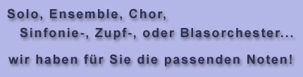 Noten f�r Blasorchester