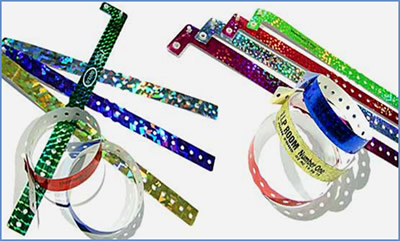 Bracelets de contr&ocirc;le pour manifestations