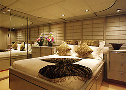 Starboard forward VIP Stateroom.