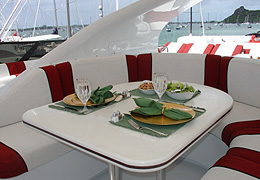 Deck area.