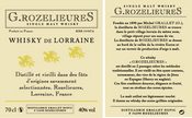 Etiquette G.Rozelieures Whisky de Lorraine