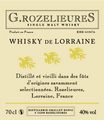 Etiquette G.Rozelieures Whisky de Lorraine