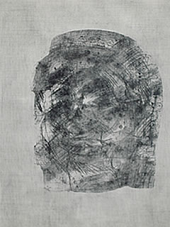 "Tempelskulptur" 2008, Vernis mou, Elke H�yl�-Vogt