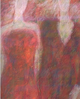"Einheit" 2009, Gem&auml;lde aus der Serie "Schaub&uuml;ne" von Elke H&ouml;yl&auml;-Vogt