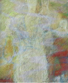 "Eindruck" 2009, Gem&auml;lde aus der Serie "Schaub&uuml;ne" von Elke H&ouml;yl&auml;-Vogt