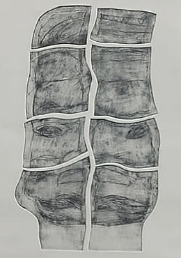 "Ankor Wat" 2008, Kaltnadel, Vernis mou, Elke H�yl�-Vogt