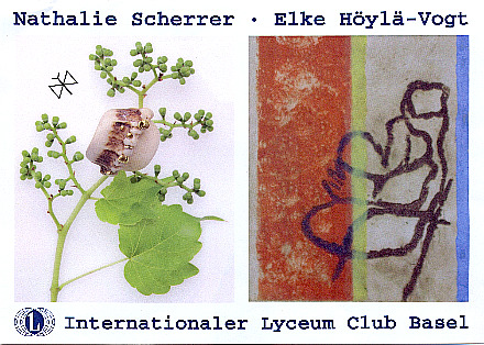 ausstellung lyceumclub basel 2011, elke h&ouml;yl&auml;-vogt und nathalie scherrer