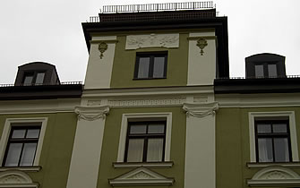 München, Malereibetrieb - Fassadenanstriche, Fassade, Anstrichsysteme, Dispersionfarben, Silikatfarben, Reinacrylatfarben, Silikonharzfarben, Spezialfarben, fungizider, pilztötend, algizider, algentötend