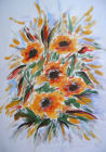 Sommerblumen  V - 50 x 70 cm - Acryl