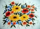 Blumen VII - 60 x 80 cm - Acryl