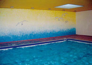 Dekoratives Gestalten im Hallenbad