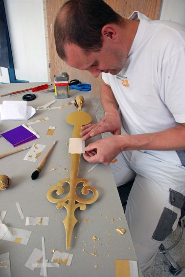 Vergolden mit Rosenobeldoppelgold