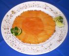 Lachscarpaccio Serviervorschlag