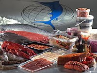 Fischspezialit&auml;ten, Krabben, Garnelen und Hummer