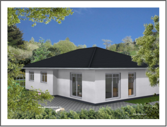 Bungalow 120 - Vorschlag mit offenem Küchenbereich