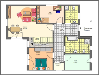Grundriss Bungalow Berlin - Satteldachstyle - Haus kaufen vom Feinsten