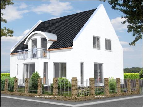 Familienhaus 160 - hier moderne Variante mit TSadthausgiebel