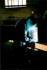 Schweisser bei der Arbeit