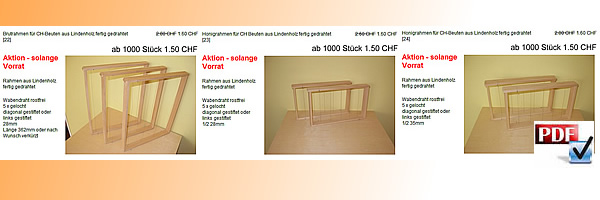 Aktionsangebot bei med3, Imkerbedarf und Zubeh&ouml;r